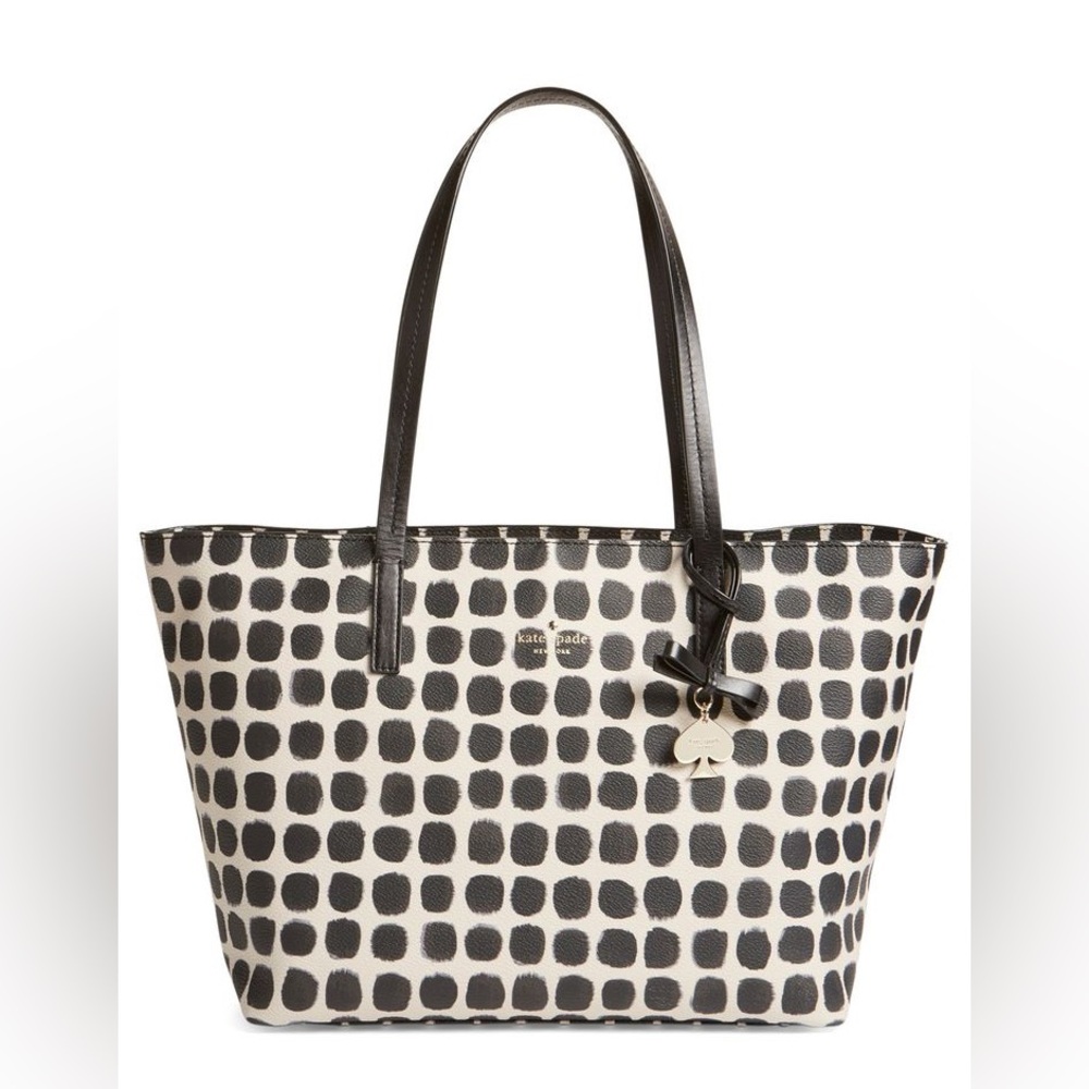 Kate Spade Black and White Hawthorne Tote